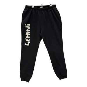 Good American Gemini Graphic Sweatpants Mens 2XL Black‎ Size 5 Lounge Pants